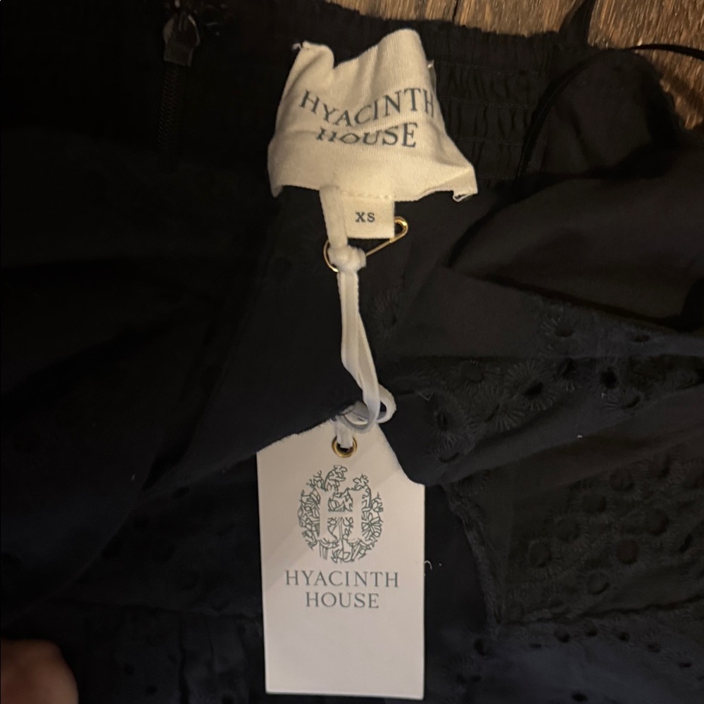 Tuckernuck- hyacinth house - black eyelet tie front sanibel midi dress - Picture 5 of 5